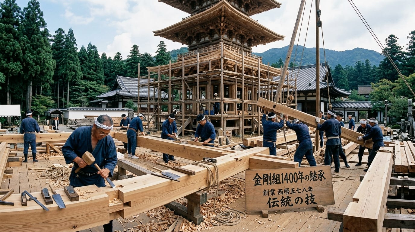 Japan Has 41% of the World's 100-Year Companies — Secrets of Eternal Business from 1400-Year-Old Kongo Gumi