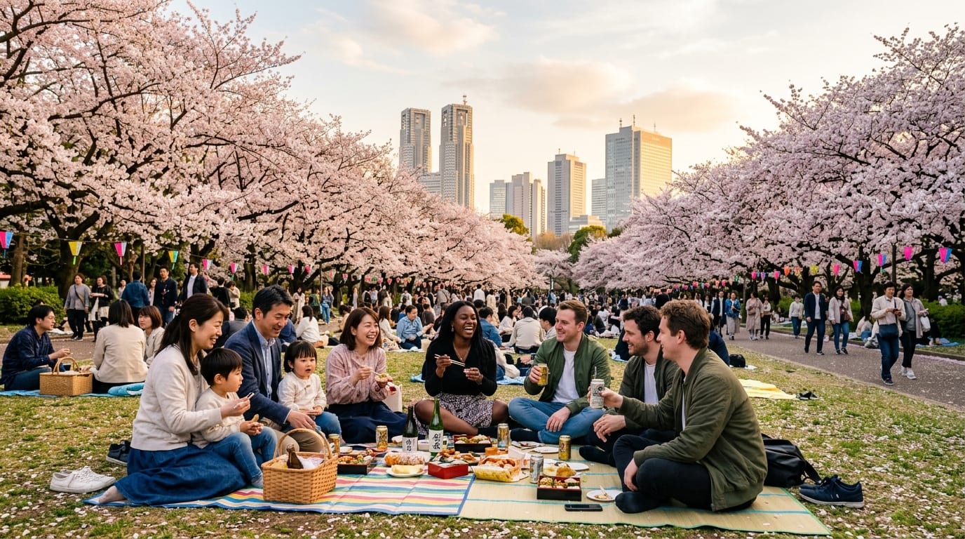 東京・新宿中央公園でお花見ピクニック開催【4月1日・3日・4日】